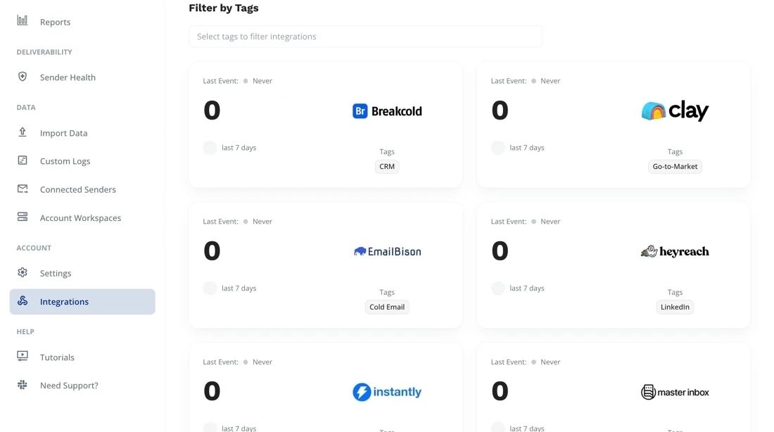 Outreach Magic Integrations Page